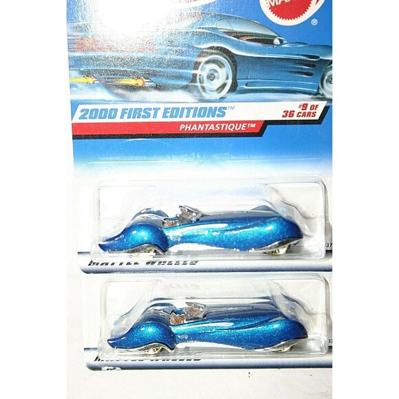 Hot Wheels 2000 First Editions Phantastique # 069 blue LOT (2) - Picture 4 of 6